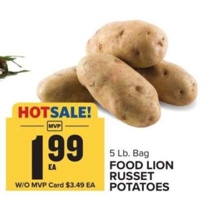 FOOD LION RUSSET POTATOES