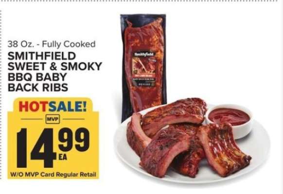 Smithfield Sweet & Smoky BBQ Baby Back Ribs