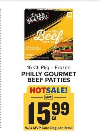 Philly Gourmet Beef Patties