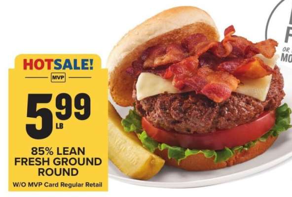 85% Lean Fresh Ground Round