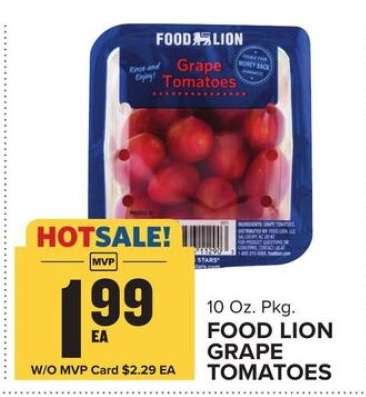 Food Lion Grape Tomatoes