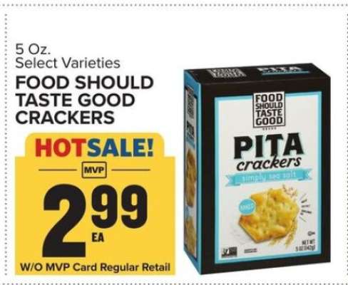 FOOD SHOULD TASTE GOOD CRACKERS
