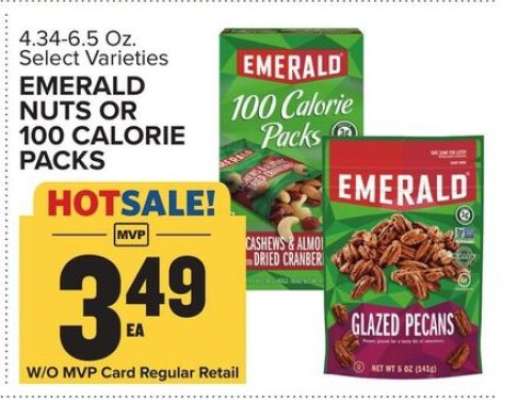 Emerald Nuts or 100 Calorie Packs