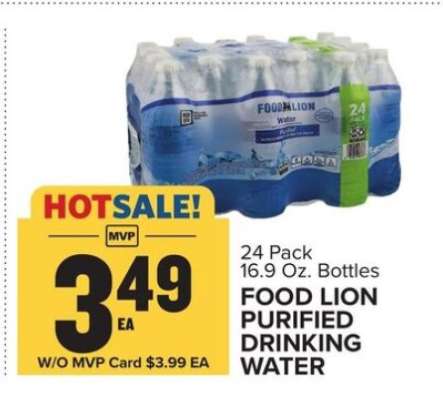 Food Lion Purified Drinking Water
