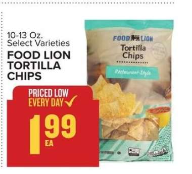 FOOD LION TORTILLA CHIPS