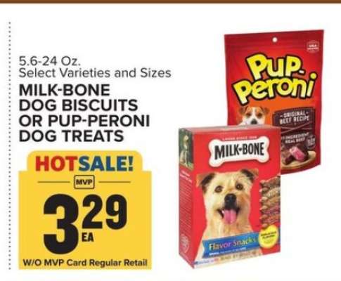 Milk-Bone Dog Biscuits or Pup-Peroni Dog Treats