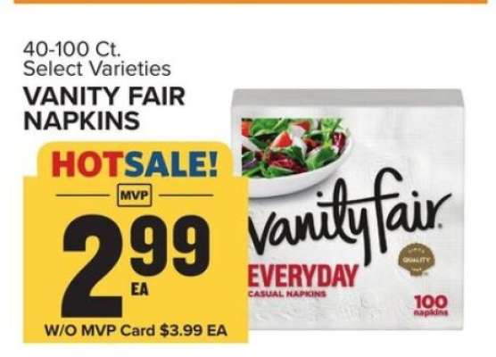 Vanity Fair Napkins