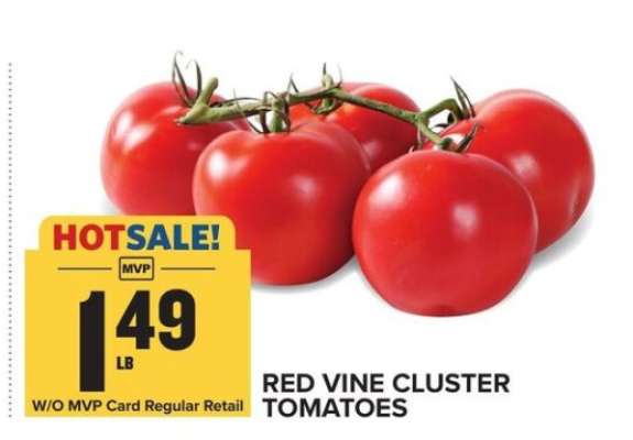 Red Vine Cluster Tomatoes