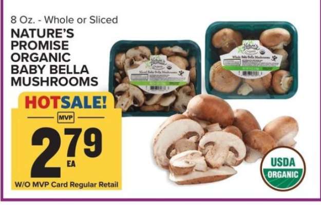 Nature's Promise Organic Baby Bella Mushrooms
