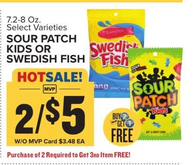Sour Patch Kids or Swedish Fish