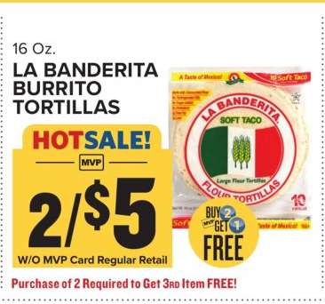 La Banderita Burrito Tortillas