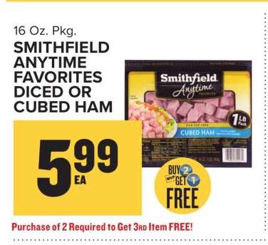 Smithfield Anytime Favorites Diced or Cubed Ham