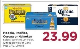 Modelo, Pacifico, Corona or Heineken