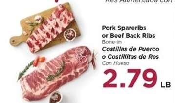 Pork Spareribs or Beef Back Ribs