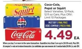 Coca-Cola, Pepsi or Squirt