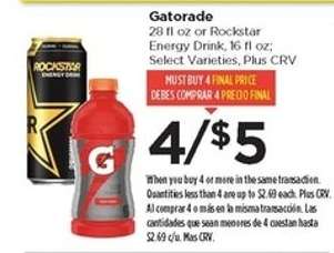 Gatorade or Rockstar Energy Drink