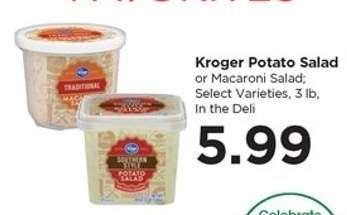 Kroger Potato Salad or Macaroni Salad