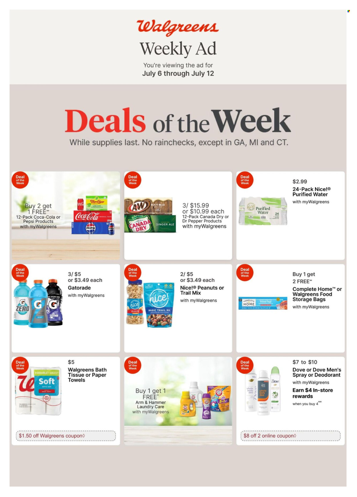 Walgreens ad - 07/06/2025 - 07/12/2025. Page 1