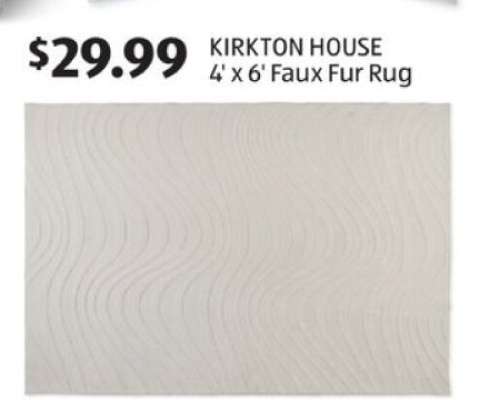 KIRKTON HOUSE 4' x 6' Faux Fur Rug