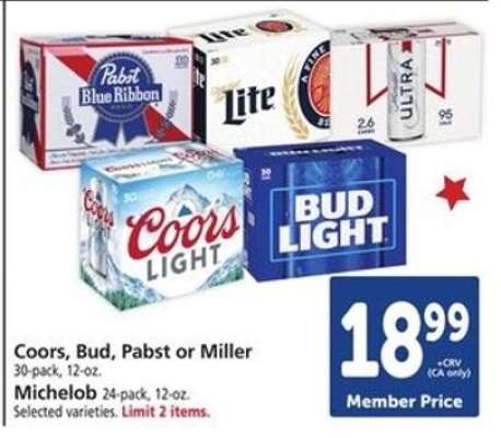 Coors, Bud, Pabst or Miller