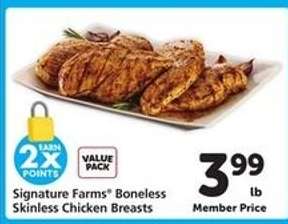 Signature Farms Boneless Skinless Chicken Breasts