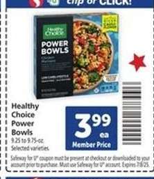 Healthy Choice Power Bowls