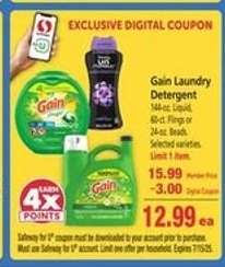 Gain Laundry Detergent