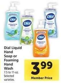 Dial Liquid Hand Soap or Foaming Hand Wash