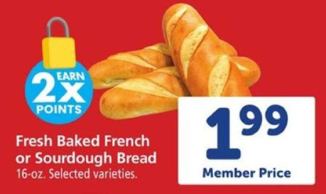 Fresh Baked French or Sourdough Bread