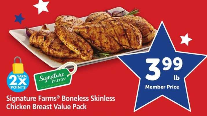 Signature Farms Boneless Skinless Chicken Breast Value Pack