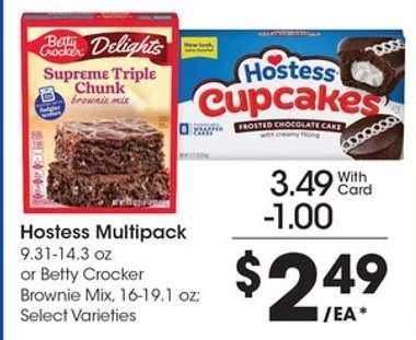 Hostess Multipack or Betty Crocker Brownie Mix
