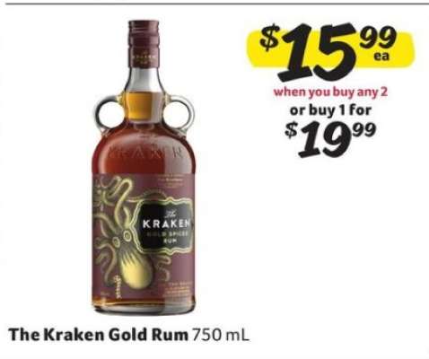 The Kraken Gold Rum