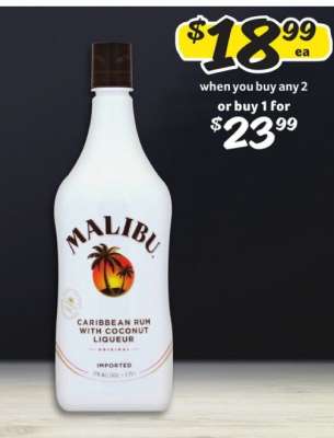 Malibu Caribbean Rum with Coconut Liqueur