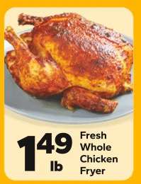 Fresh Whole Chicken Fryer