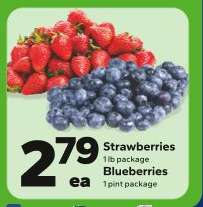 Strawberries and Blueberries
