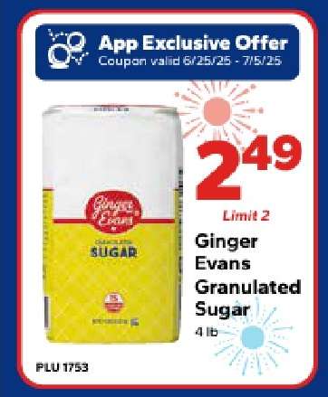 Ginger Evans Granulated Sugar