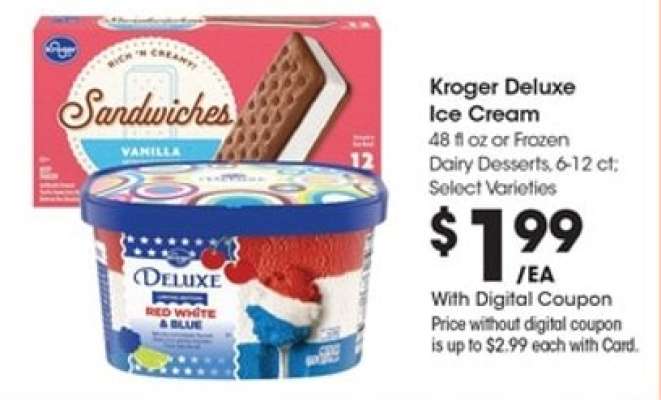 Kroger Deluxe Ice Cream