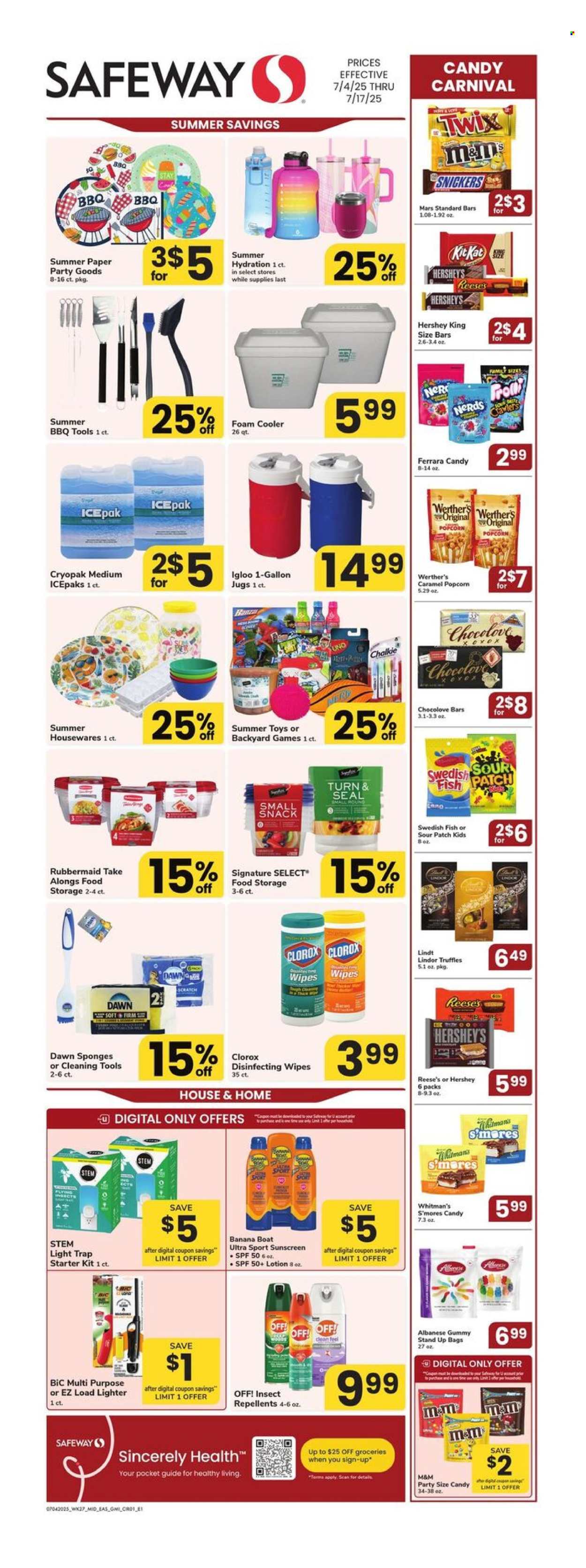 Safeway ad - 07/04/2025 - 07/17/2025. Page 1