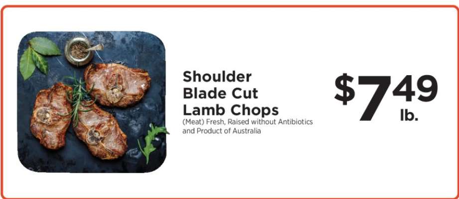 Shoulder Blade Cut Lamb Chops