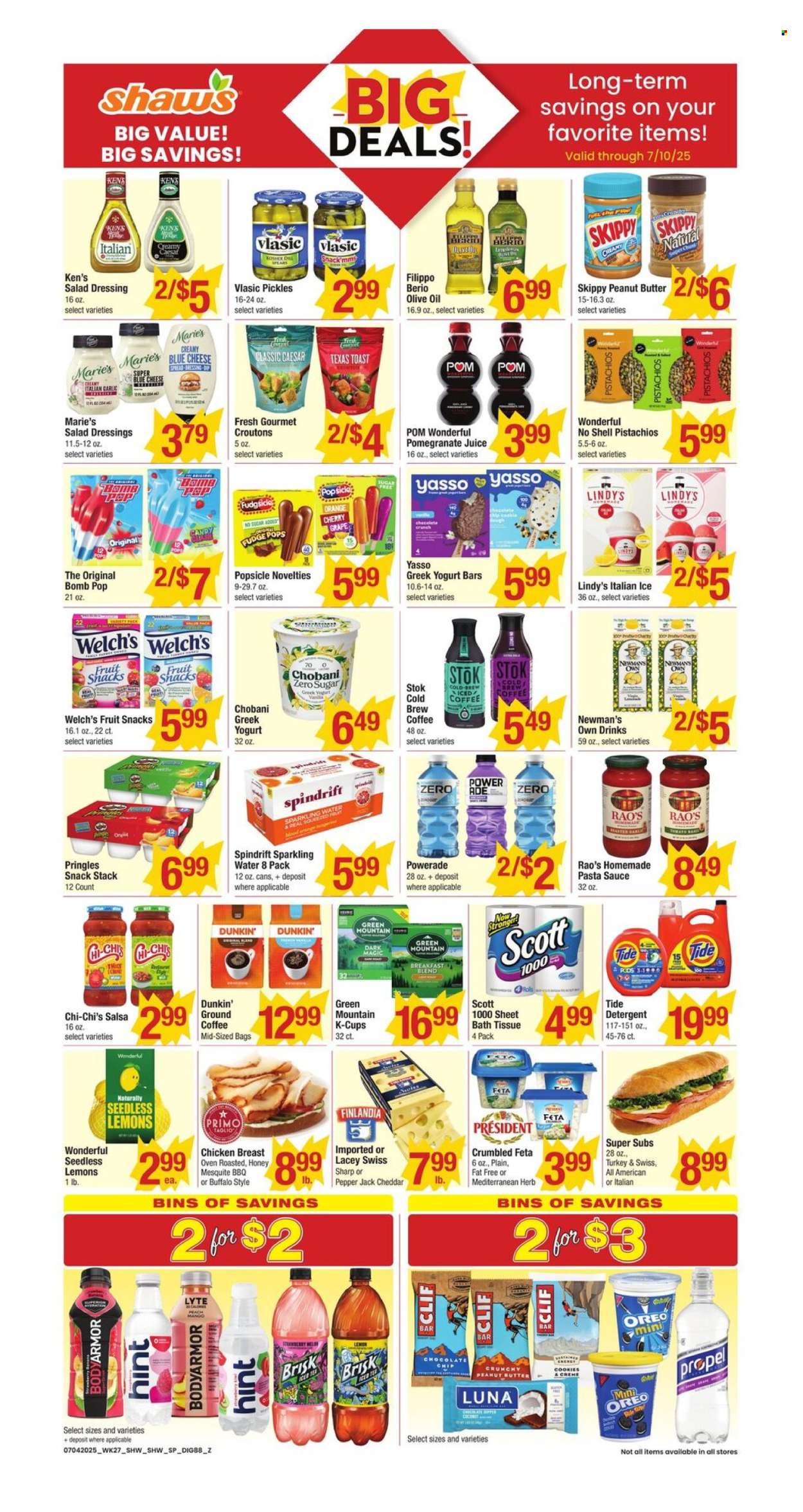 Shaw’s ad - 07/04/2025 - 07/10/2025. Page 1