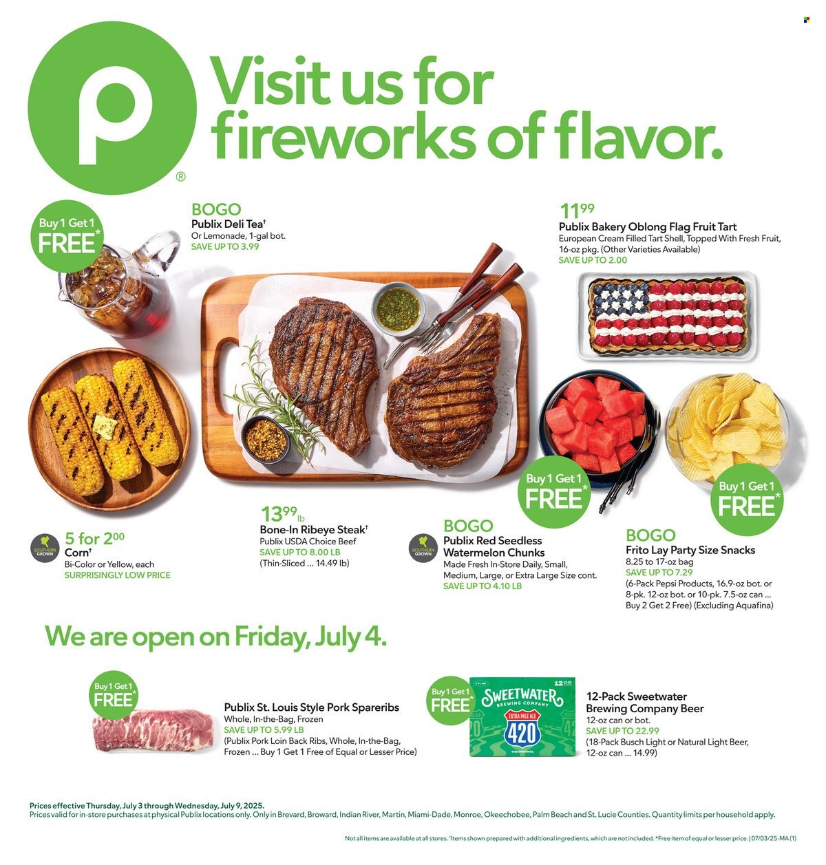 Publix ad - 07/03/2025 - 07/09/2025. Page 1
