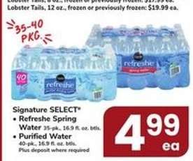 Signature SELECT Refresh Spring Water / Purified Water