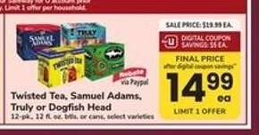 Twisted Tea, Samuel Adams, Truly or Dogfish Head