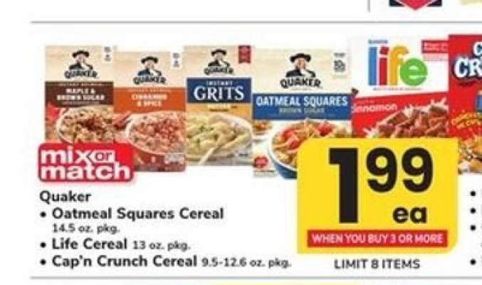 Quaker Cereals