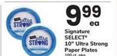 Signature SELECT 10" Ultra Strong Paper Plates