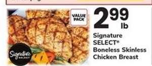 Signature Select Boneless Skinless Chicken Breast