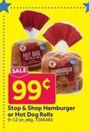 Stop & Shop Hamburger or Hot Dog Rolls