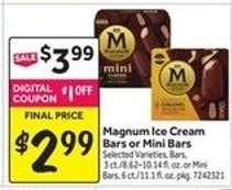 Magnum Ice Cream Bars or Mini Bars