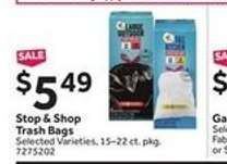 Stop & Shop Trash Bags