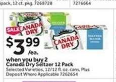 Canada Dry Seltzer 12-Pack